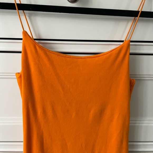 Zara Orange Mini Dress - Picture 2 of 11